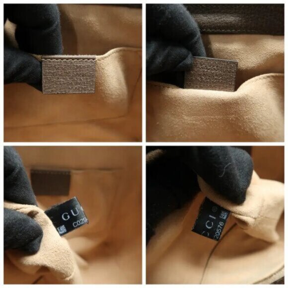 GUCCI Ophidia Brown Canvas Satchel Bag 950-100225 - Picture 11 of 12